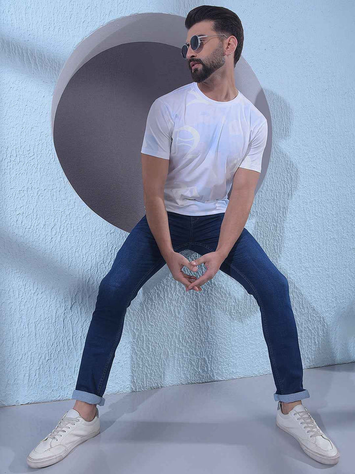 Classic Medium Blue Stretch Cotton Jeans