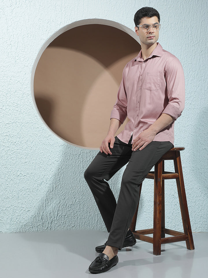 Purple Classic Casual Shirt