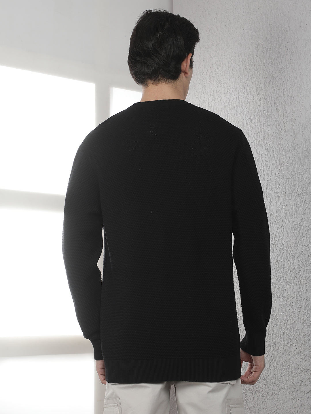 Black Round Neck Sweater