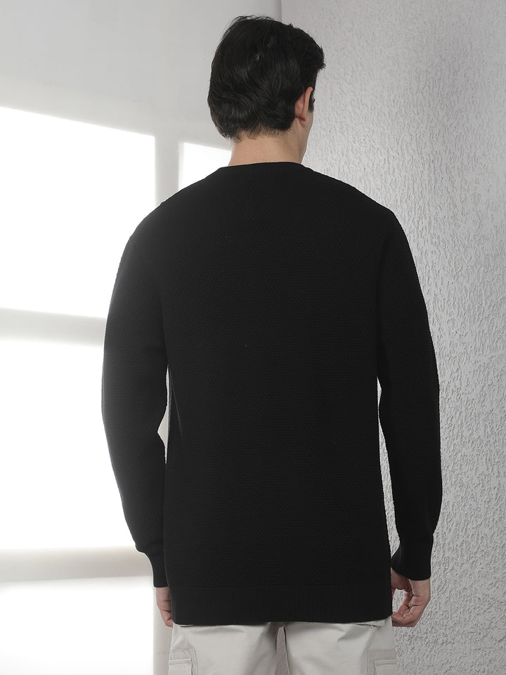 Black Round Neck Sweater