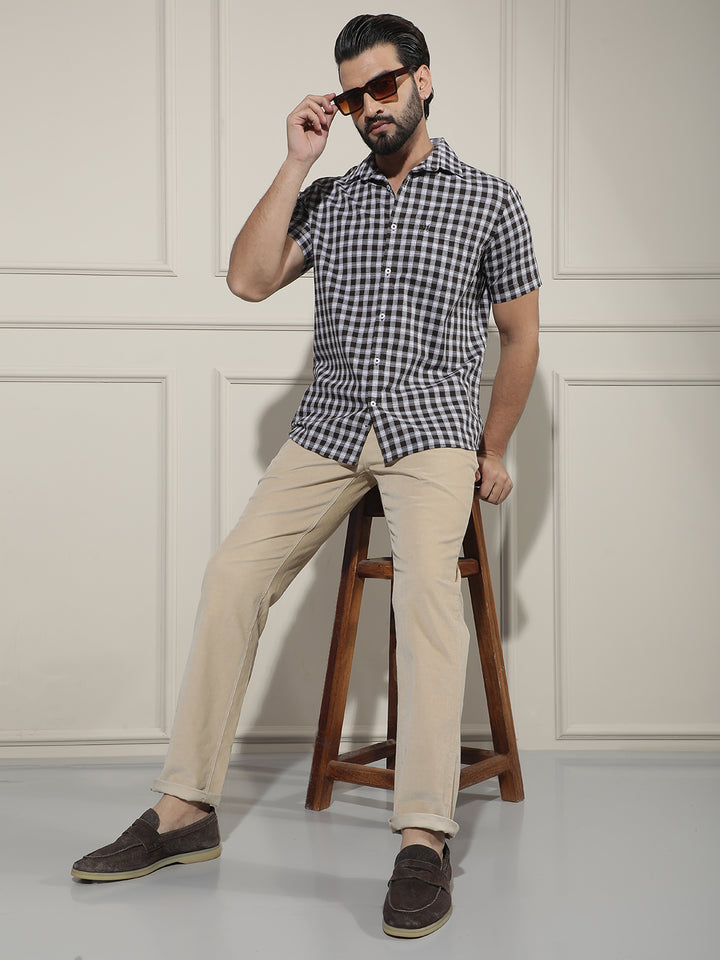 Urban Taupe Beige Corduroy Trousers