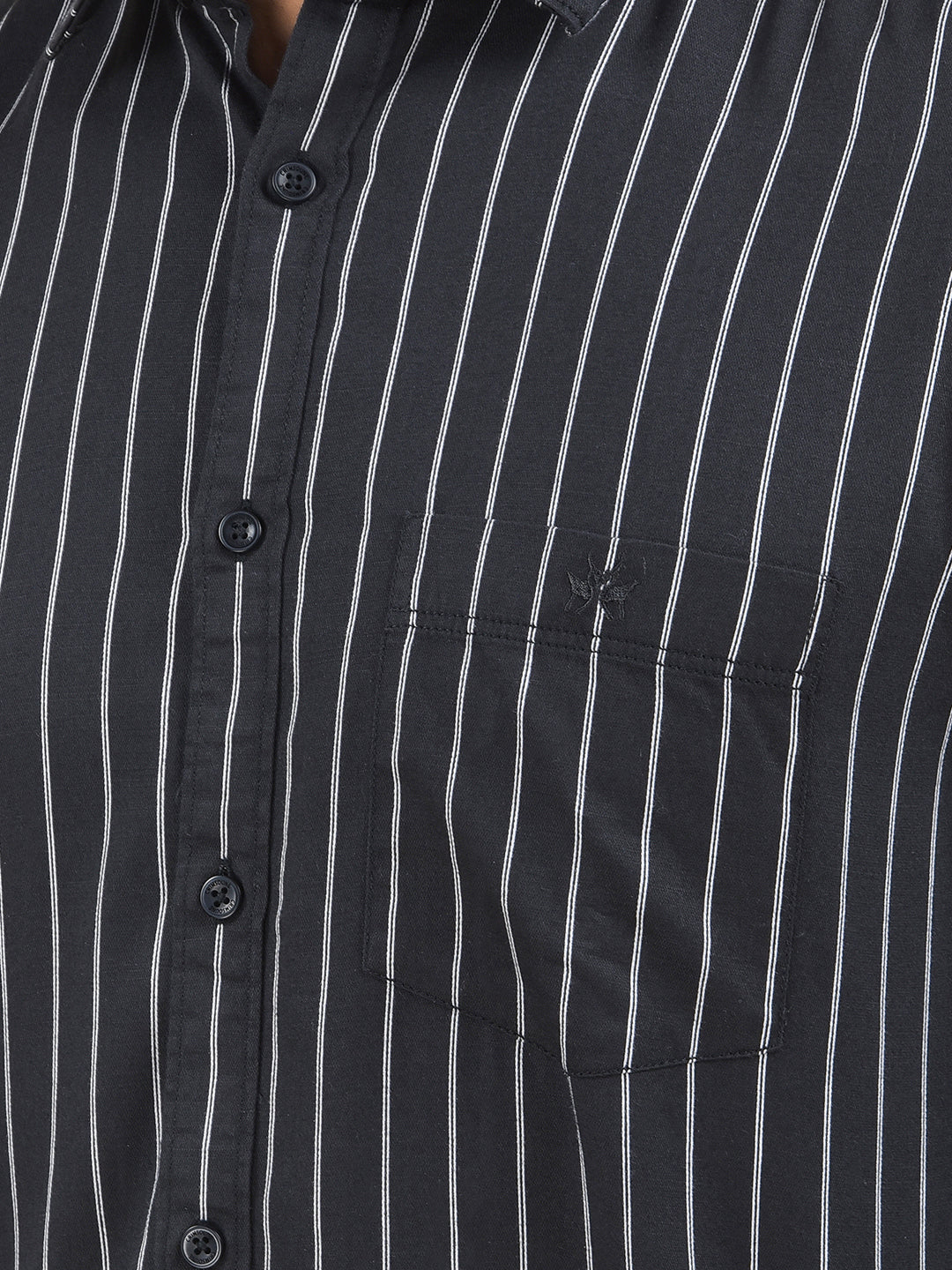 Black Vertical Stripes Shirt