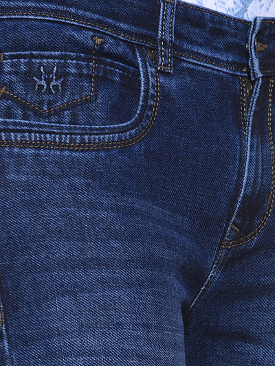 Sleek Cotton Blue Jeans