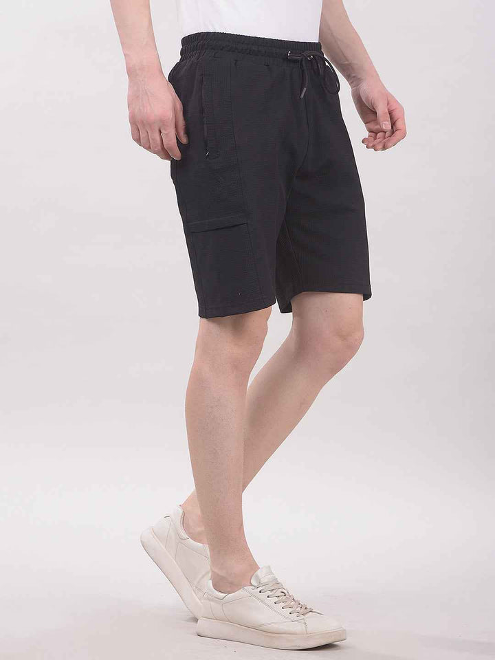 ZestNoir Utility Black Shorts