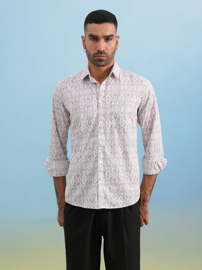 Soft Pink Printed Shirt