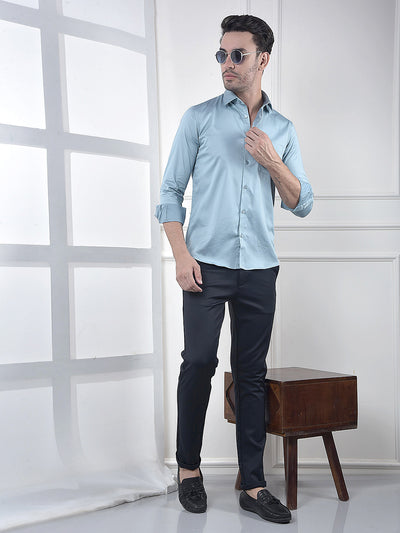 Clean Look Sky Blue Shirt