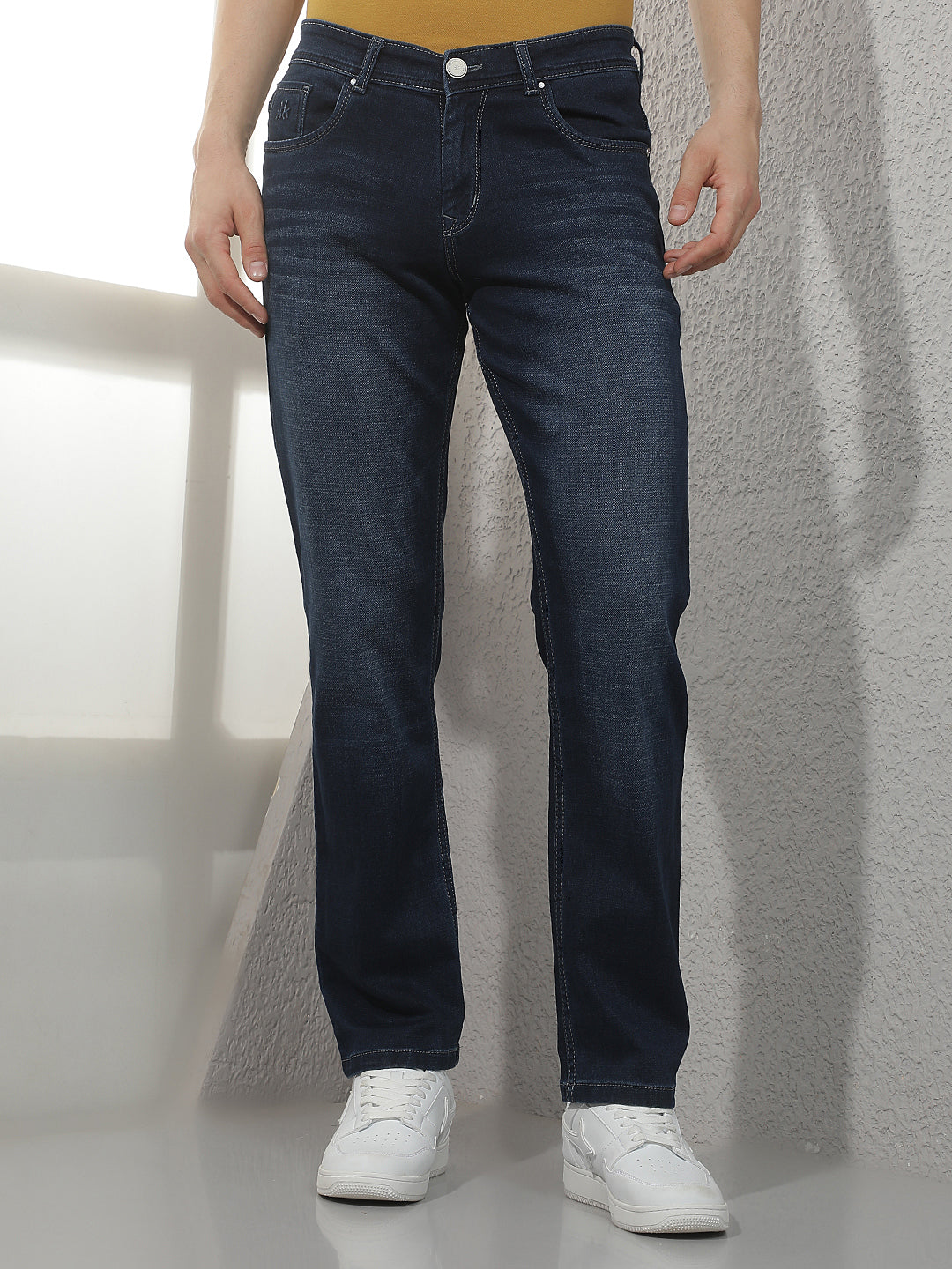 Tailored Azure Blue Straight Jeans