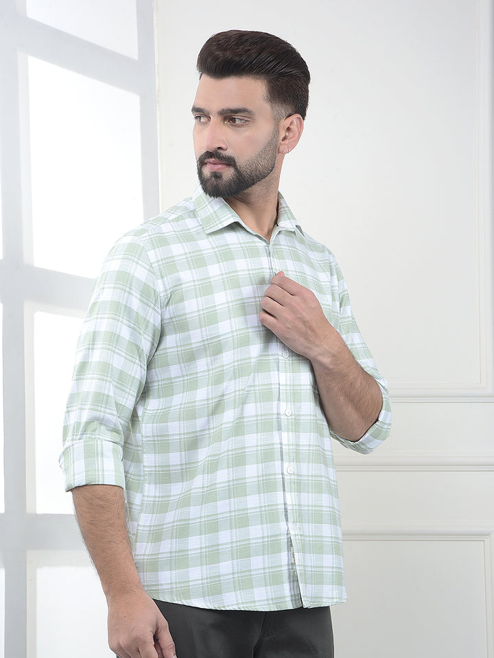 Limeade Green Checked Shirt