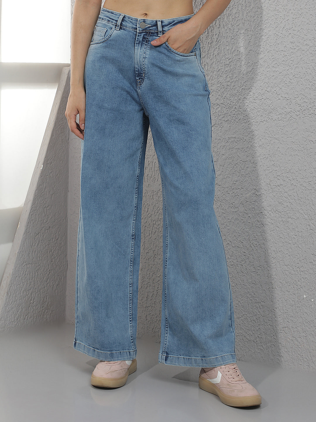 Classic Sapphire Blue Loose Jeans