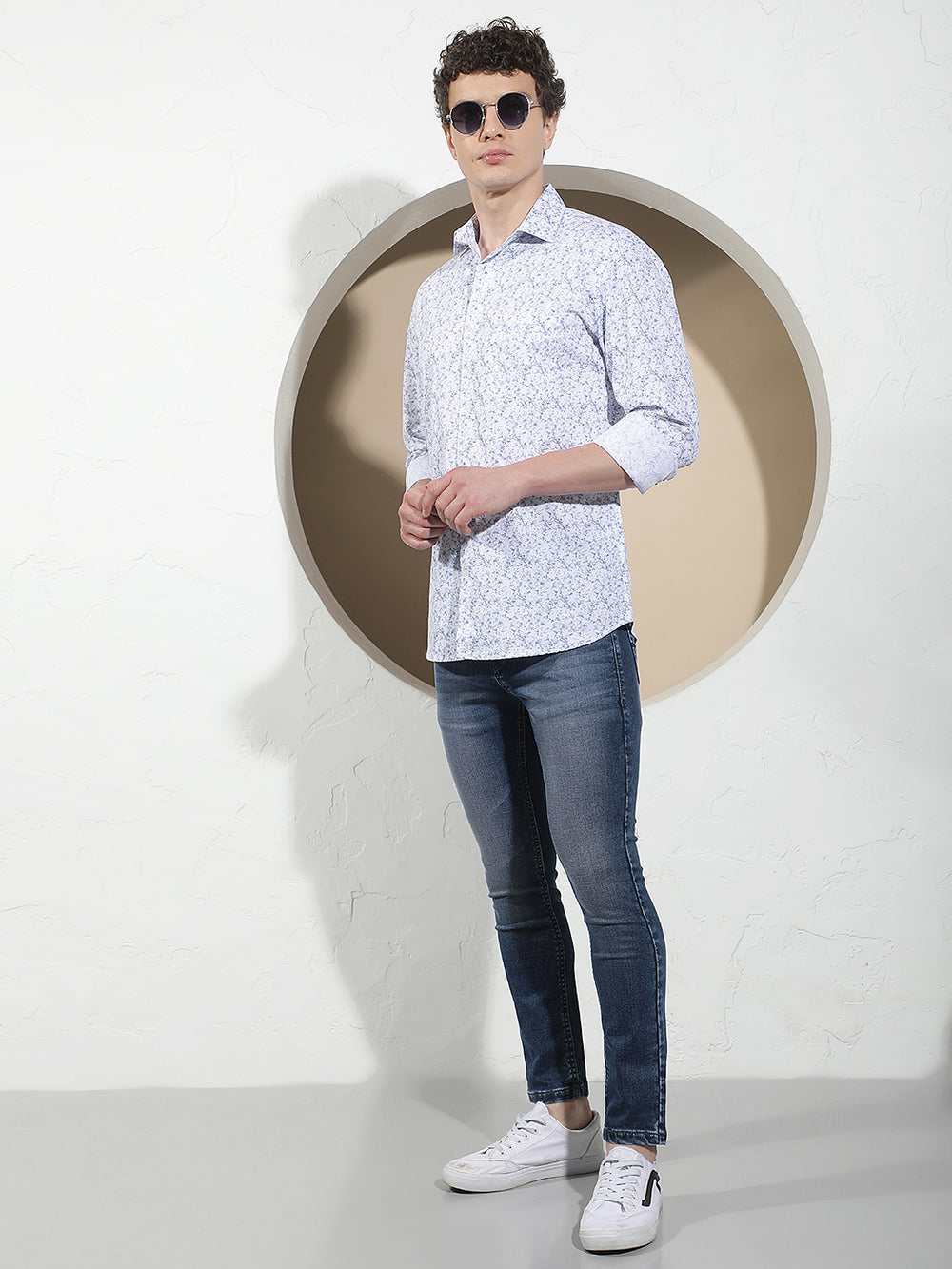Relaxed Cobalt Blue Skinny Jeans