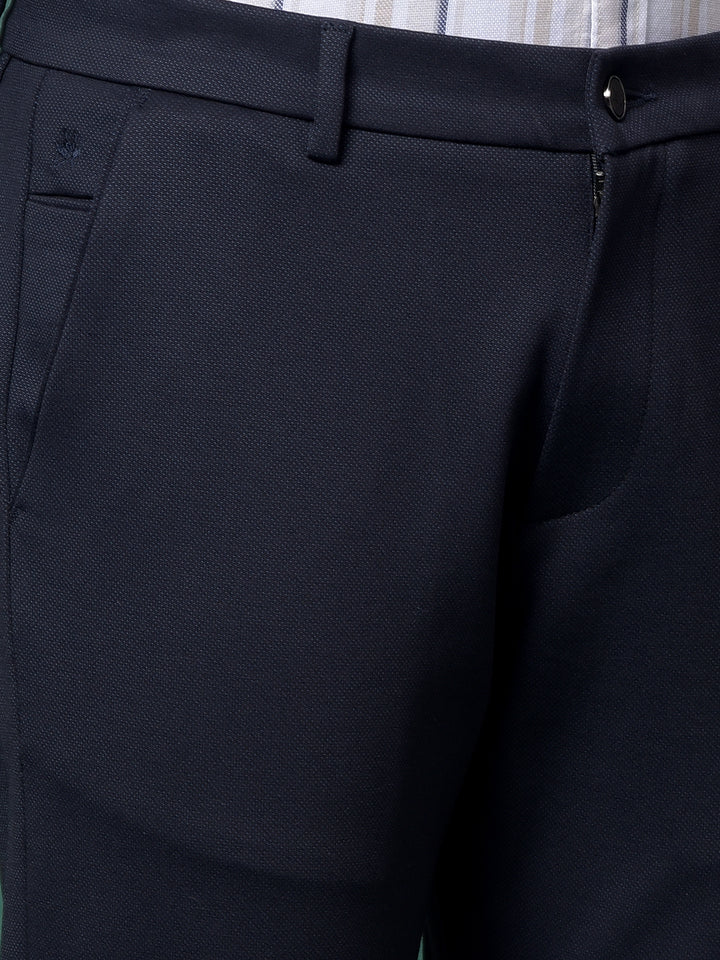 Navy Blue Knitted Trousers