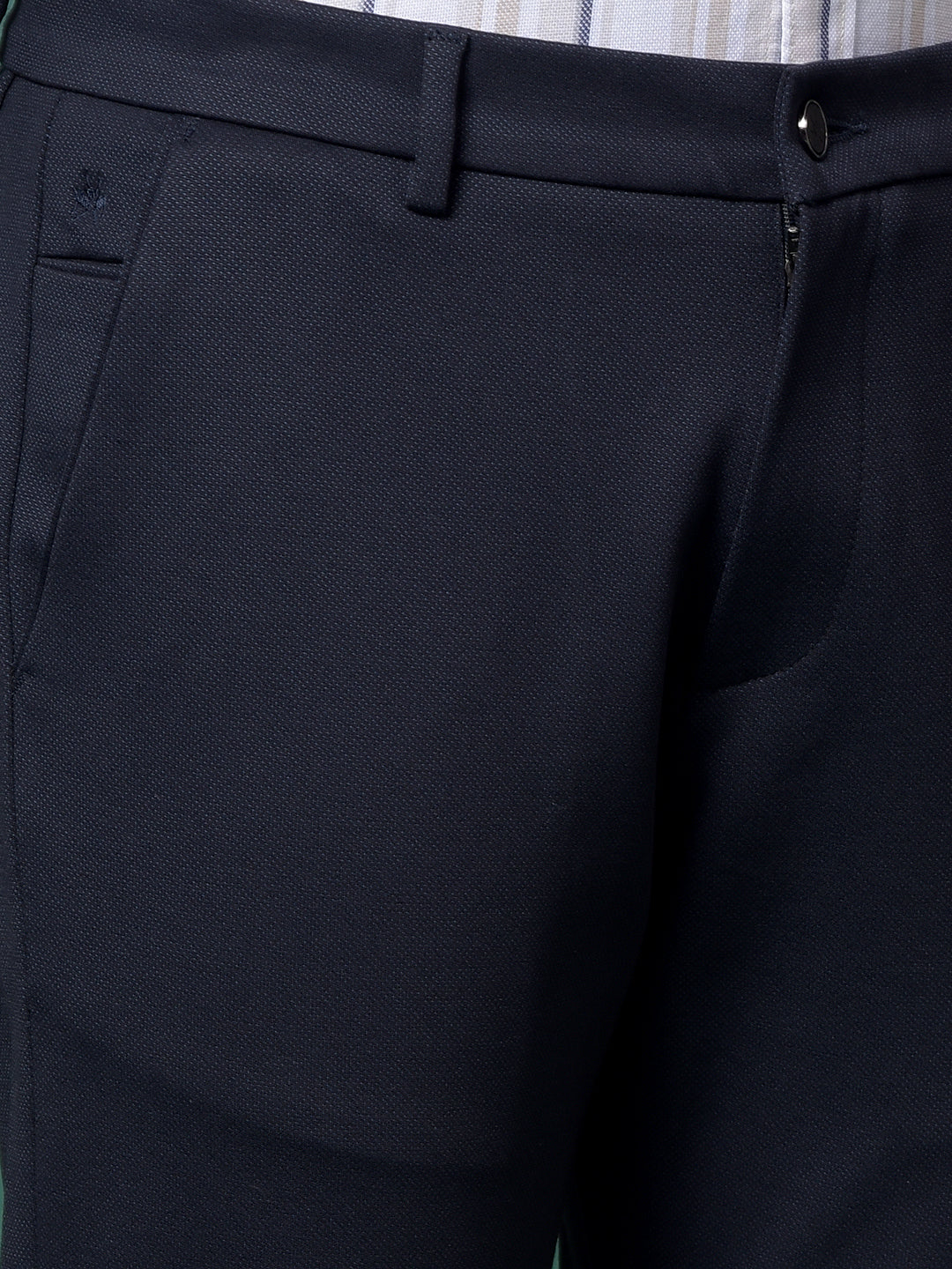 Navy Blue Knitted Trousers