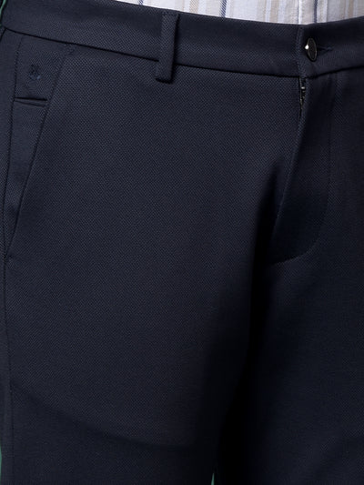 Navy Blue Knitted Trousers