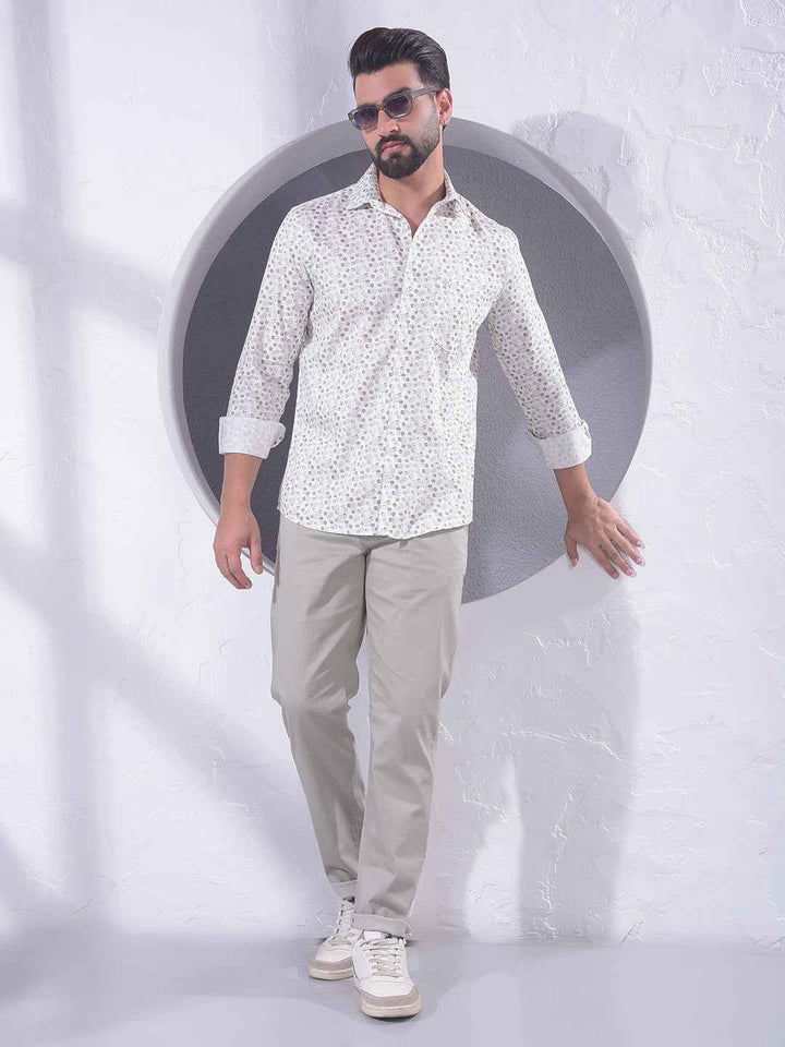 Olive Polka-Dots Shirt