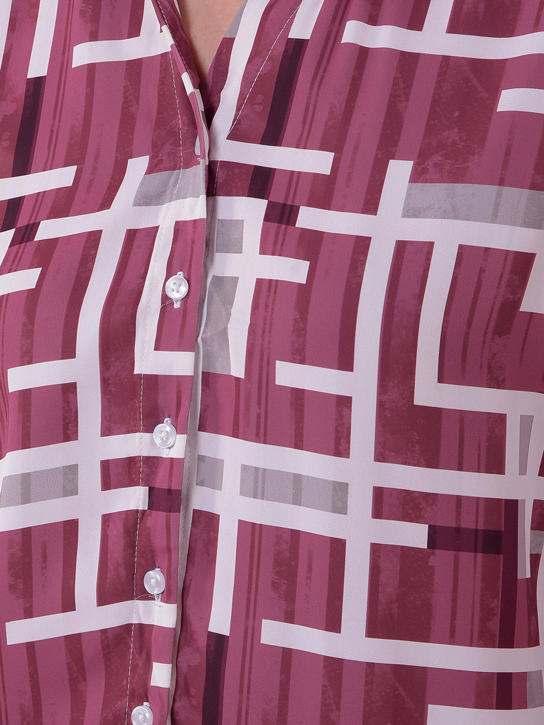 Wine Printed Shirt