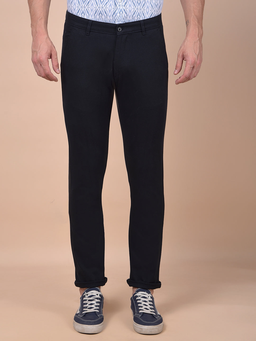 Modern Edgey Navy Blue Trousers