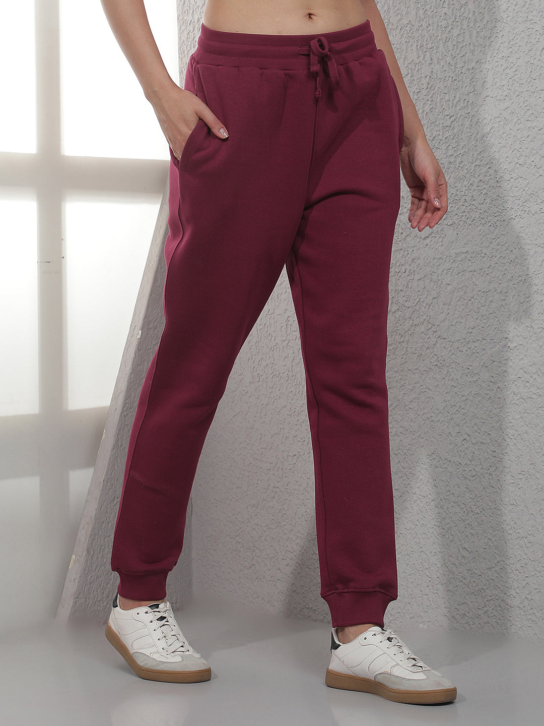 Sleek Burgundy Maroon Jogger