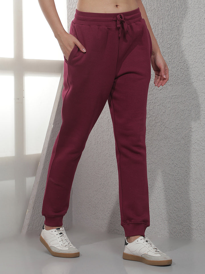 Sleek Burgundy Maroon Jogger