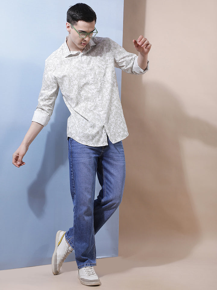 Minimalist Deep Blue Baggy Jeans