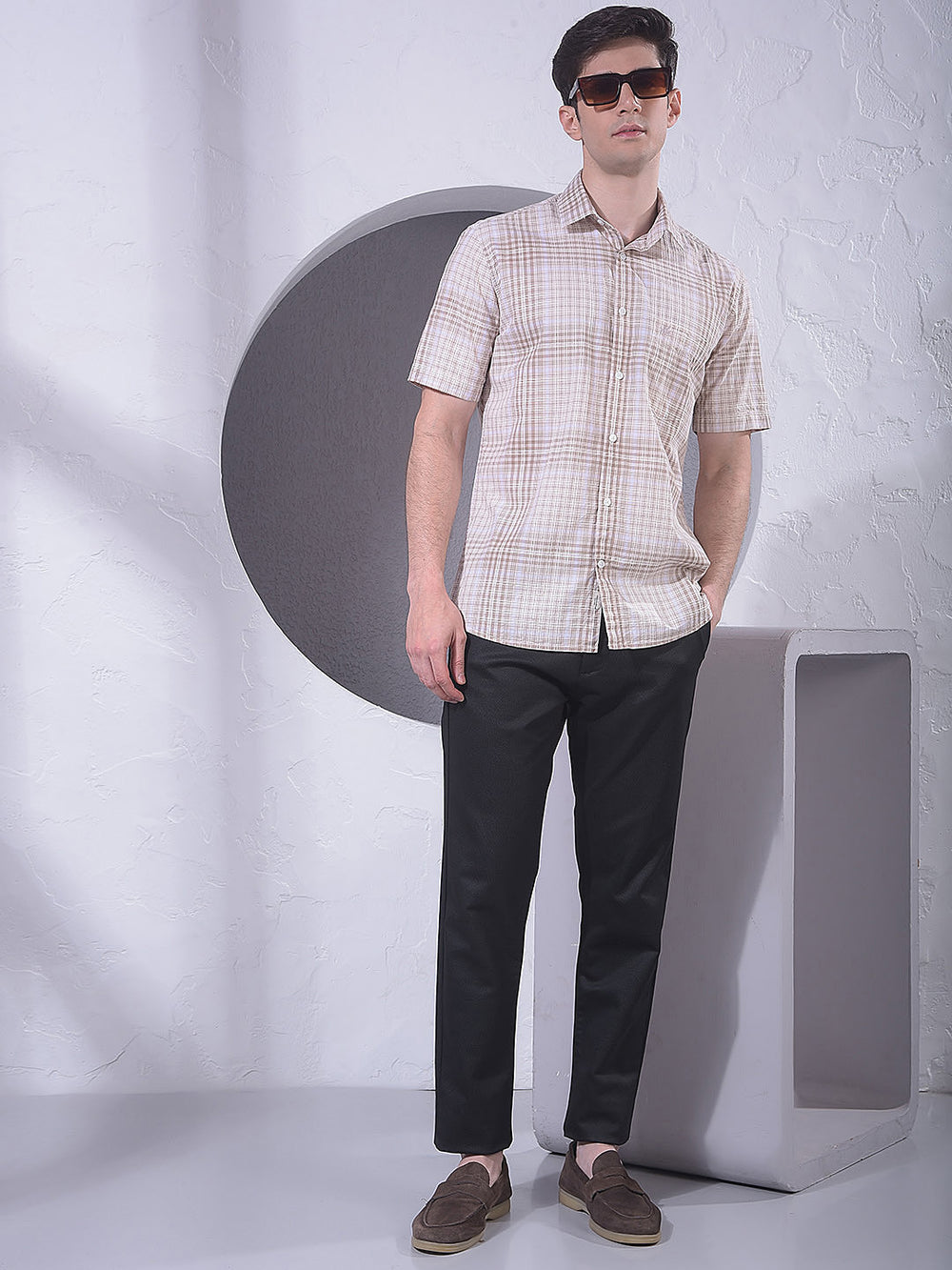 Modern Black Knitted Trousers