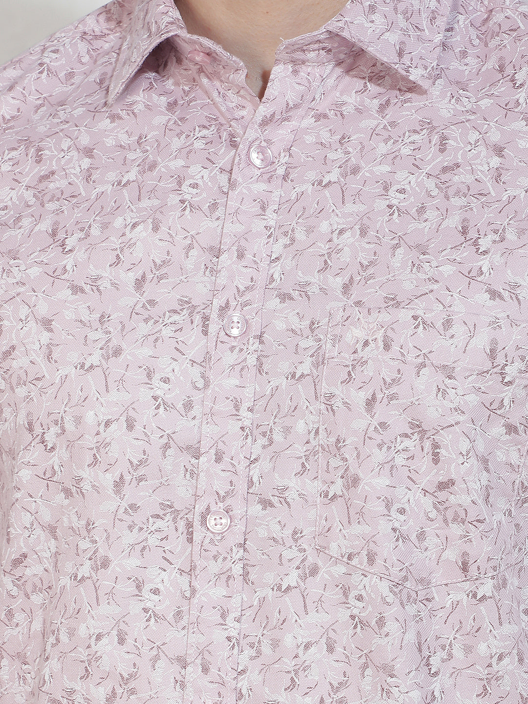 Pink Floral Print Shirt