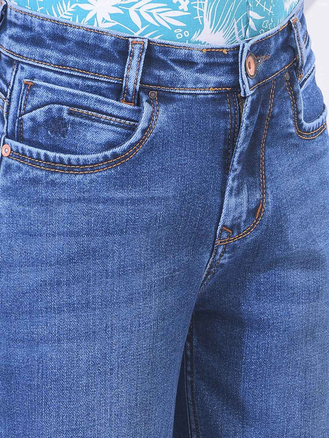 Deep Blue Urban Baggy Jeans