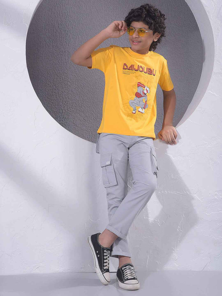 Yellow Graphic Print T-Shirt