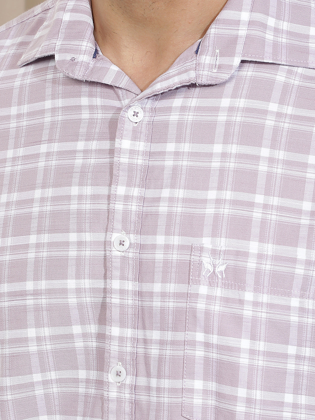 Classic Plum Purple Checked Shirt