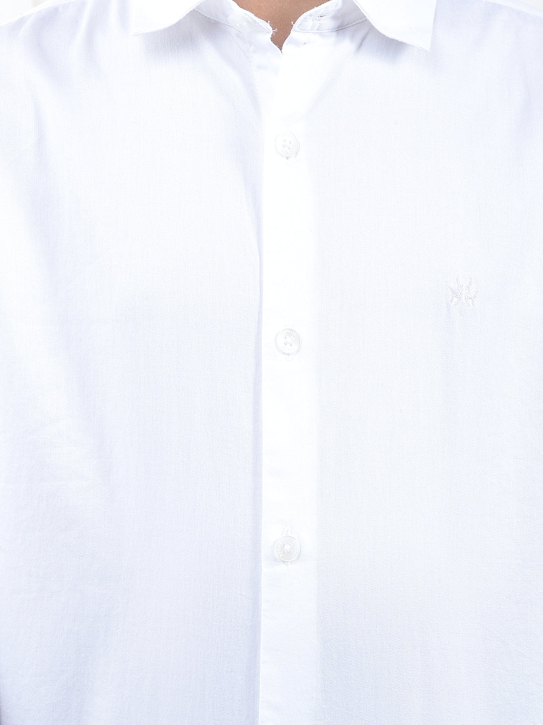 Fresh White Style 100 % Cotton Shirt
