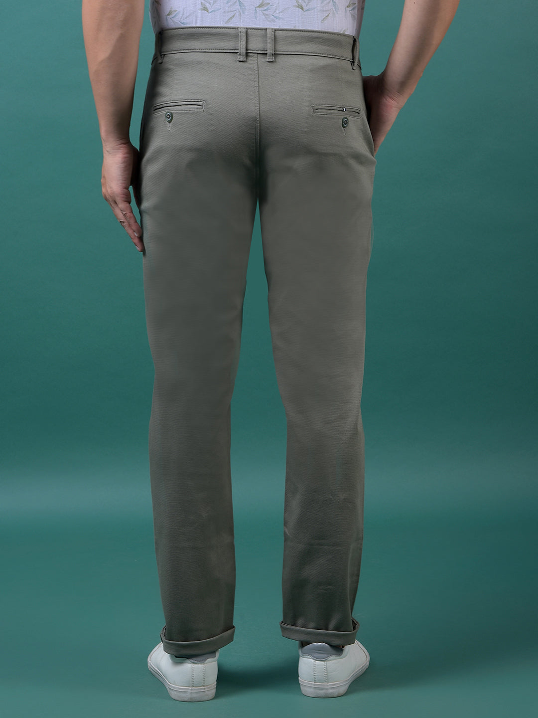 Green Printed Trousers
