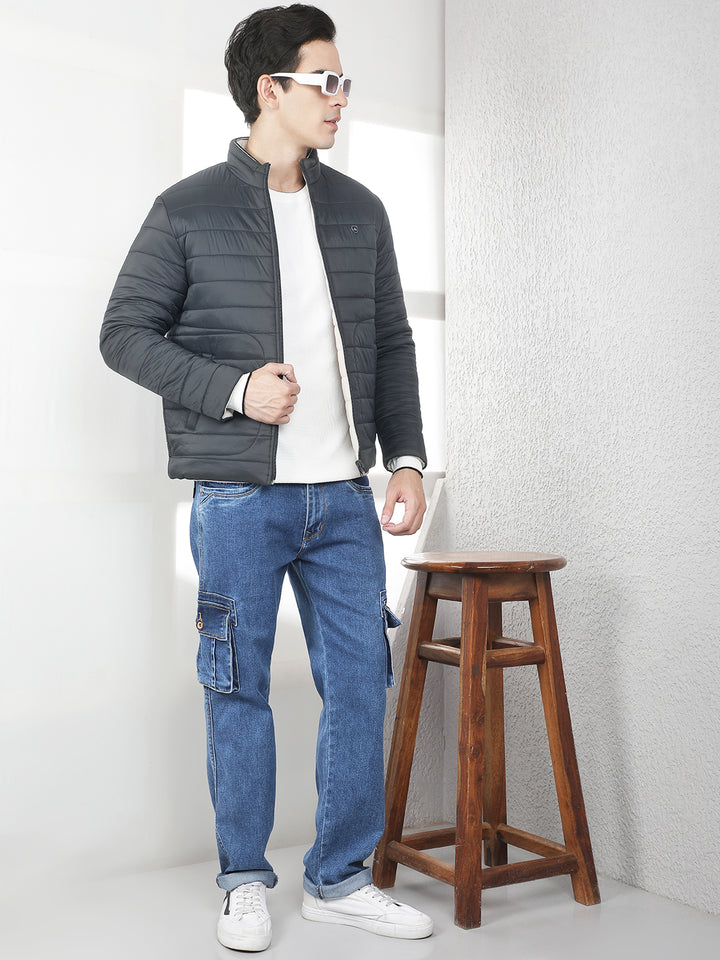 Black Quilted Reversible Jacket