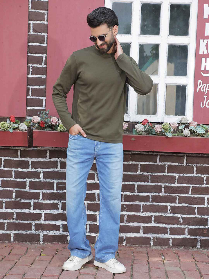 Olive Essential Crew Tee