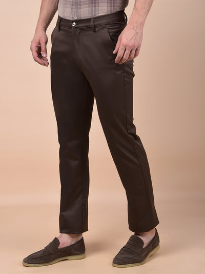 Urban Straight Brown Trousers