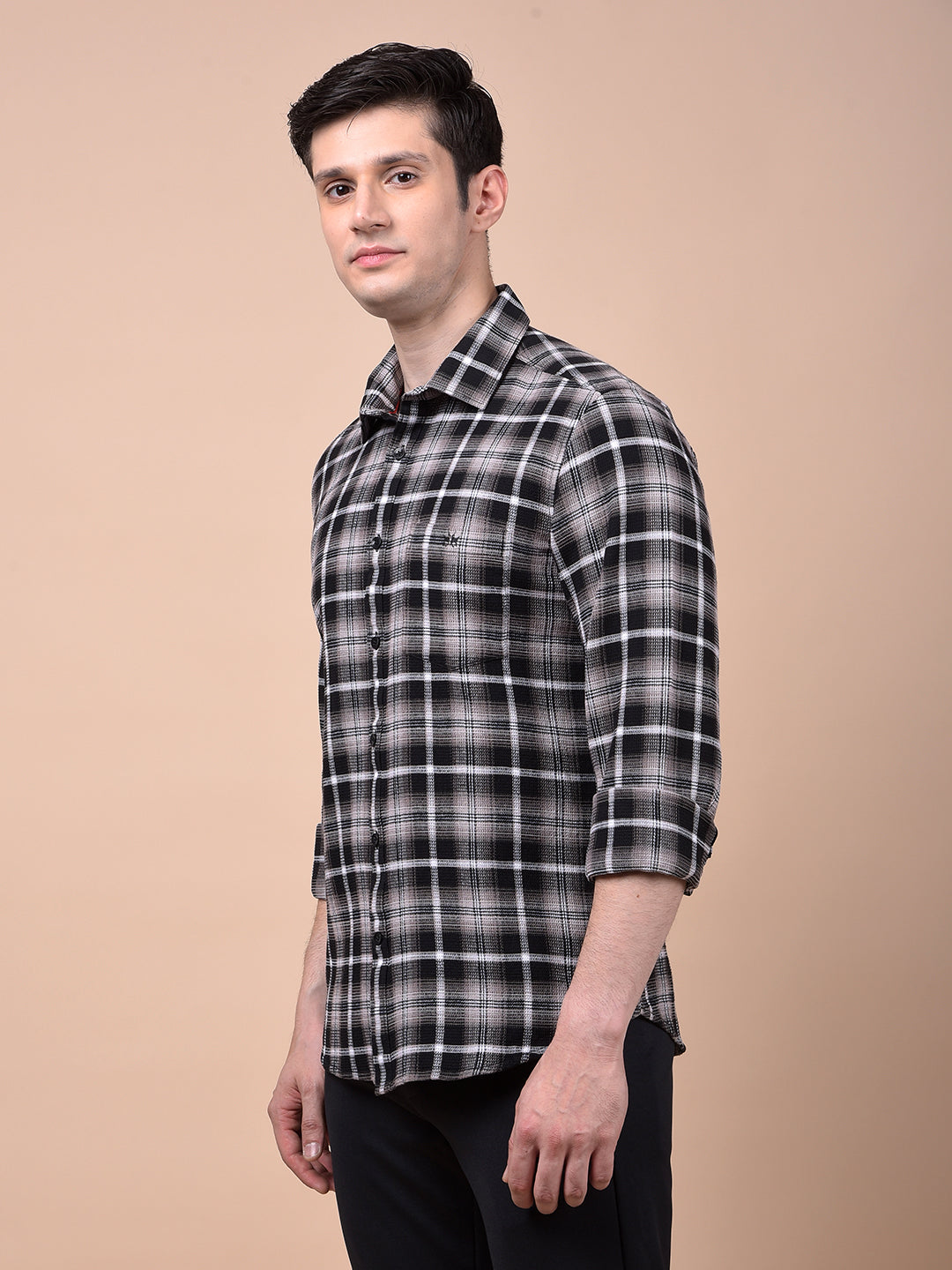 Multi-Color Checked 100% Cotton Shirt