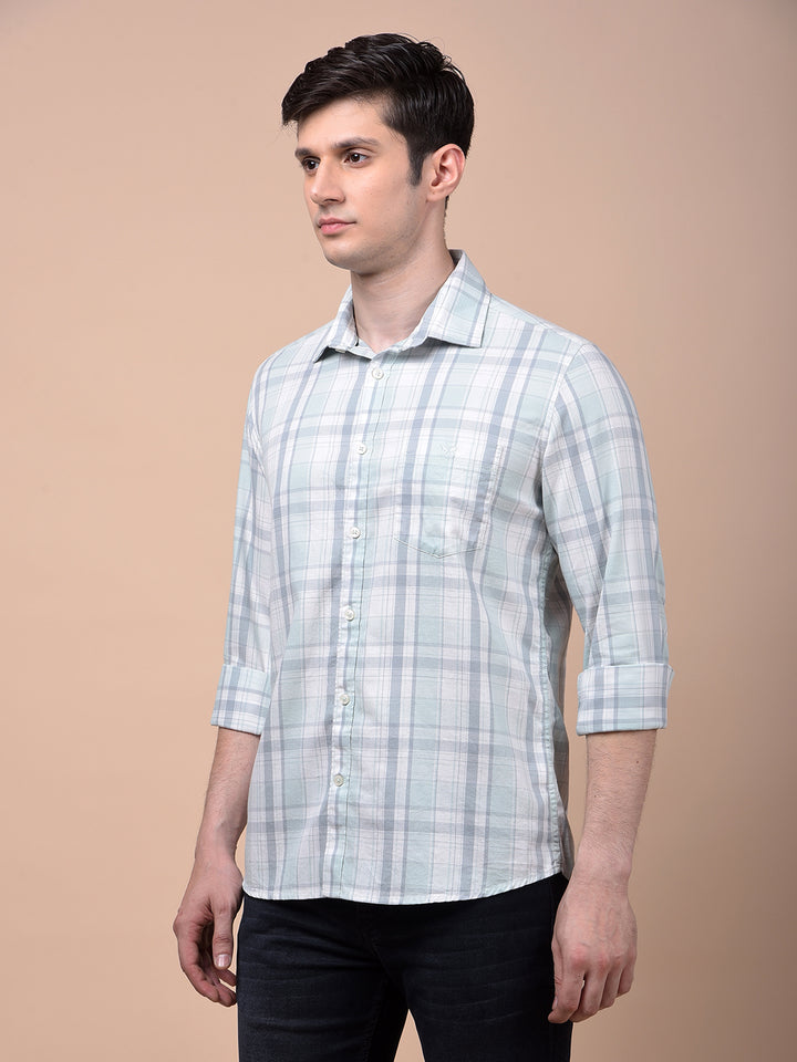 Multi-Color Checked 100% Cotton Shirt