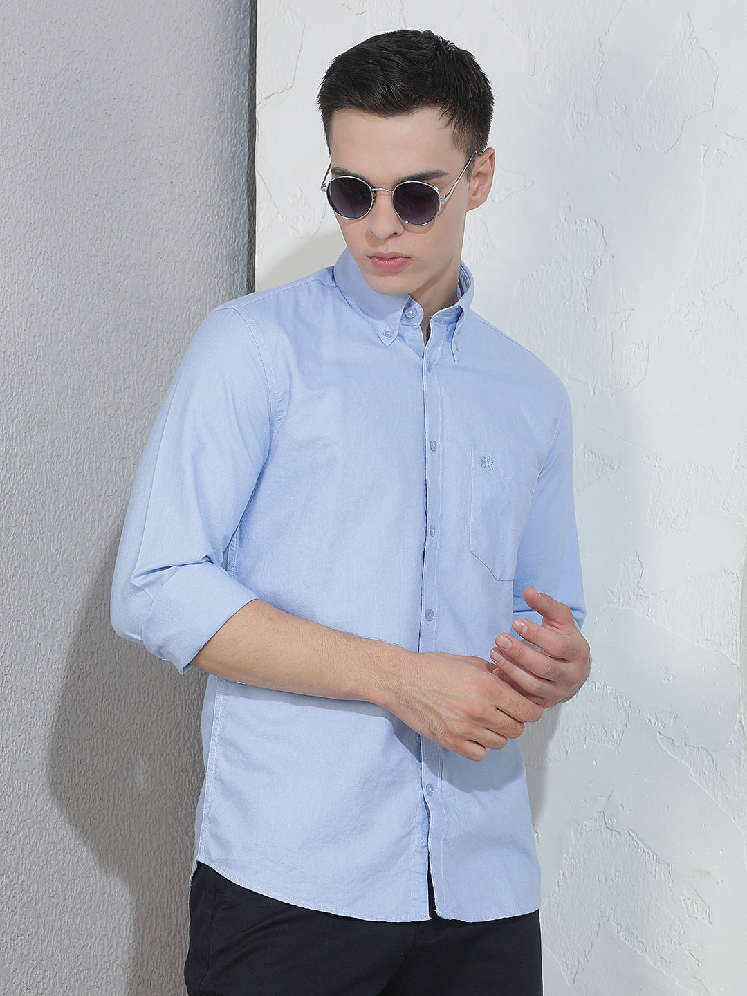 Sky Blue 100% Cotton Shirt