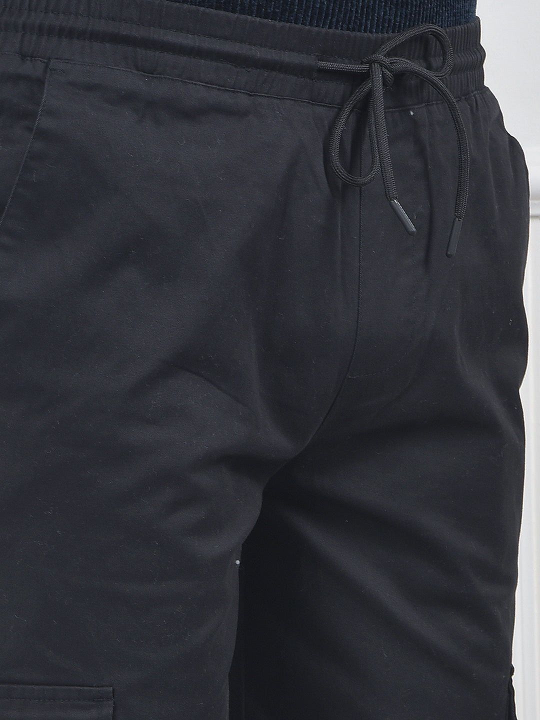 Chic Black Cargo Joggers
