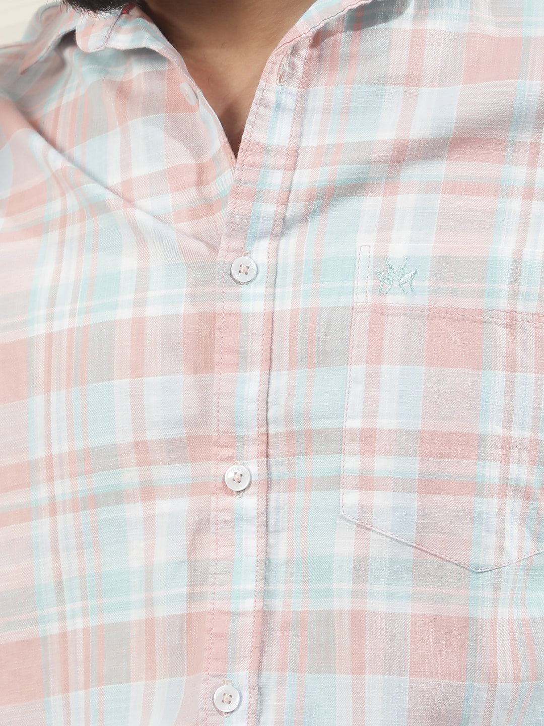 Multi-Color Checked 100% Cotton Shirt