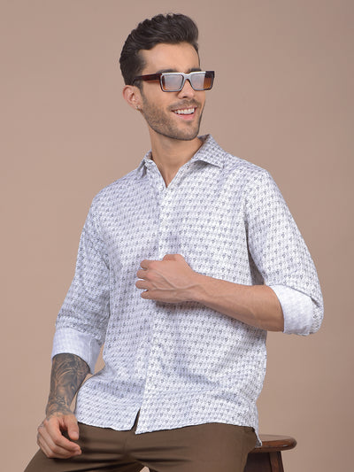 White Printed Shirt