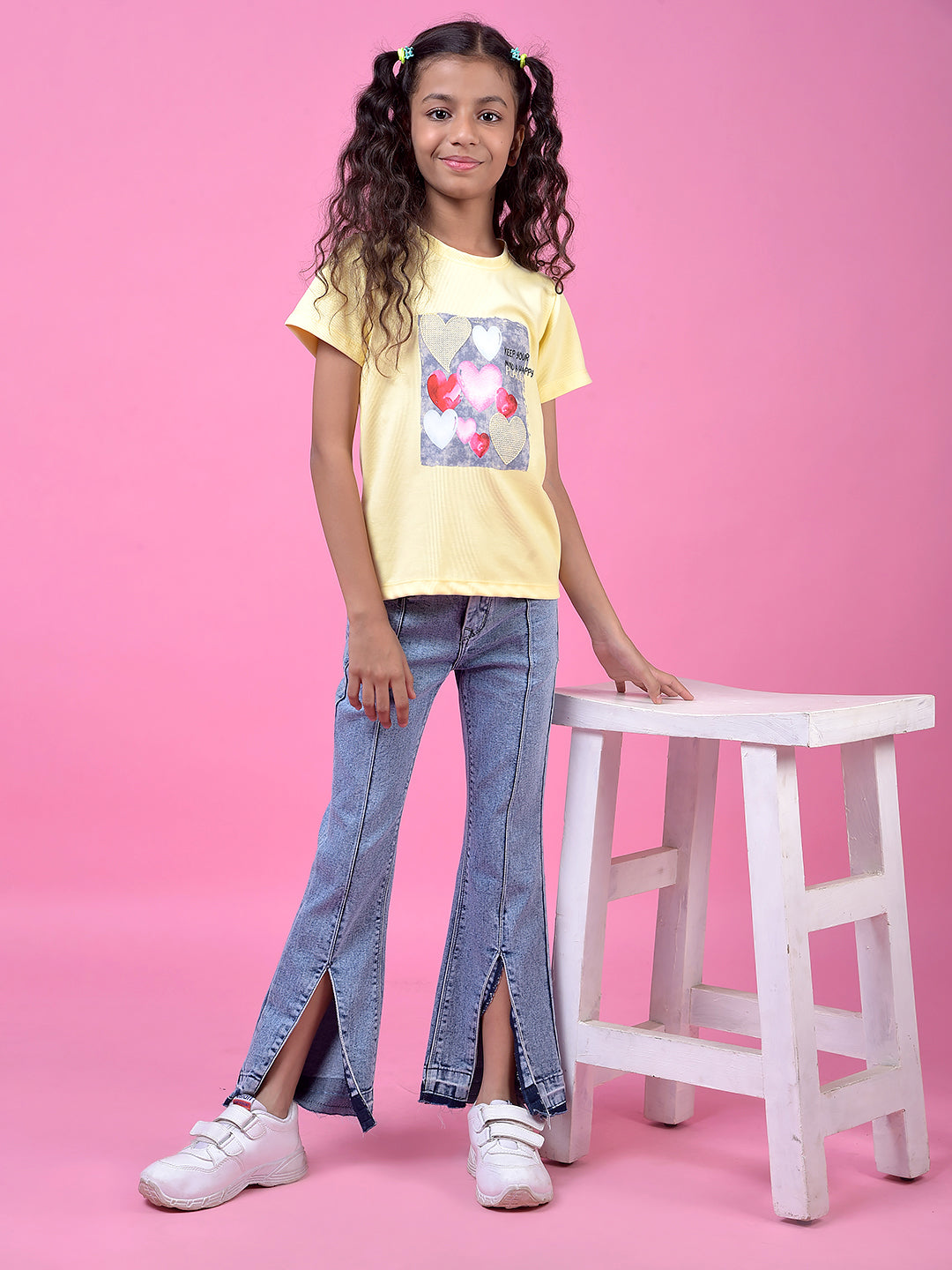 Yellow Graphic Print T-Shirt