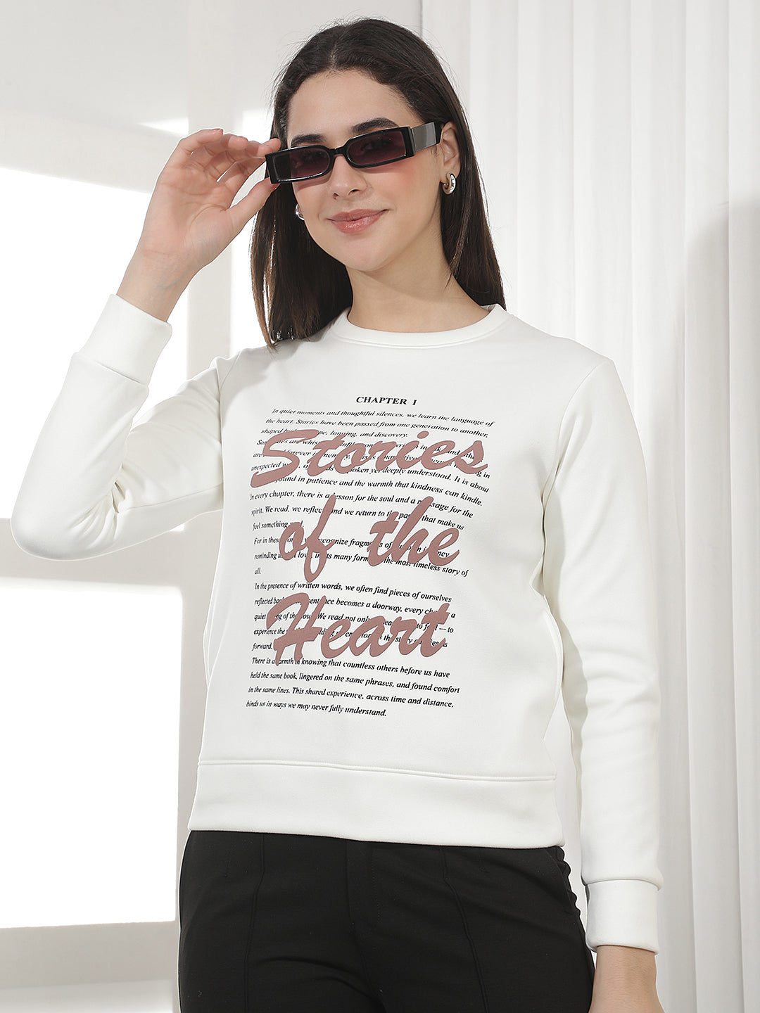 Off White Graphic Print Sweatshirt