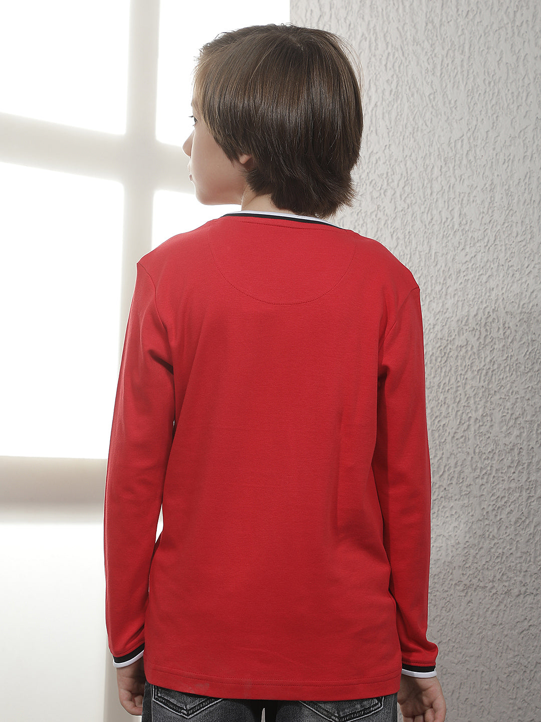 Red Graphic Print 100% Cotton T-Shirt