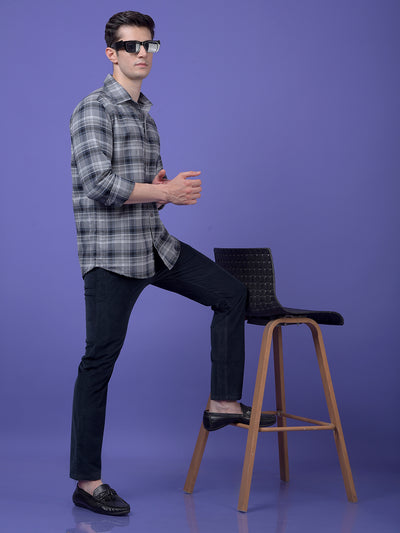 Navy Blue Corduroy Trousers