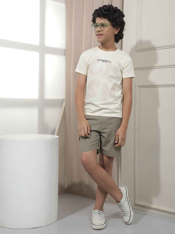 Olive 100% Cotton Cargo Shorts