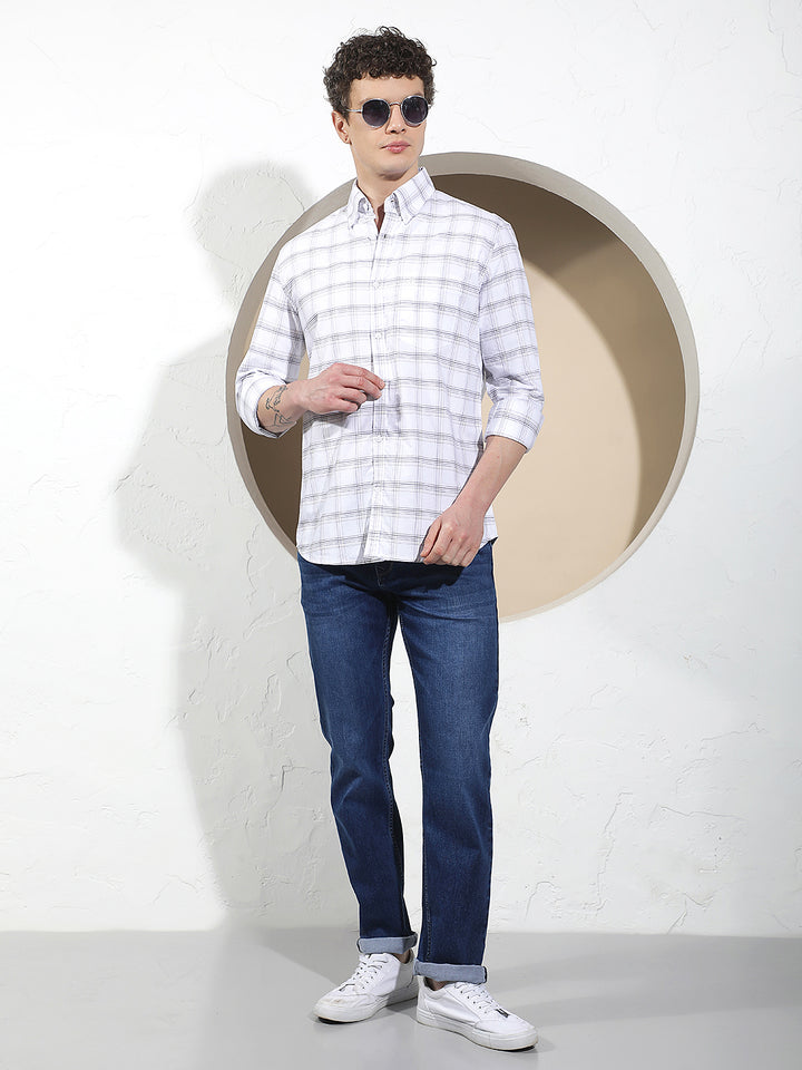 Luxe Ocean Blue Straight Jeans
