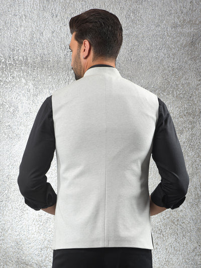 Athleisure Grey Jacquard Waist Coat