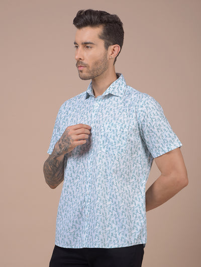 Green Printed Shirt