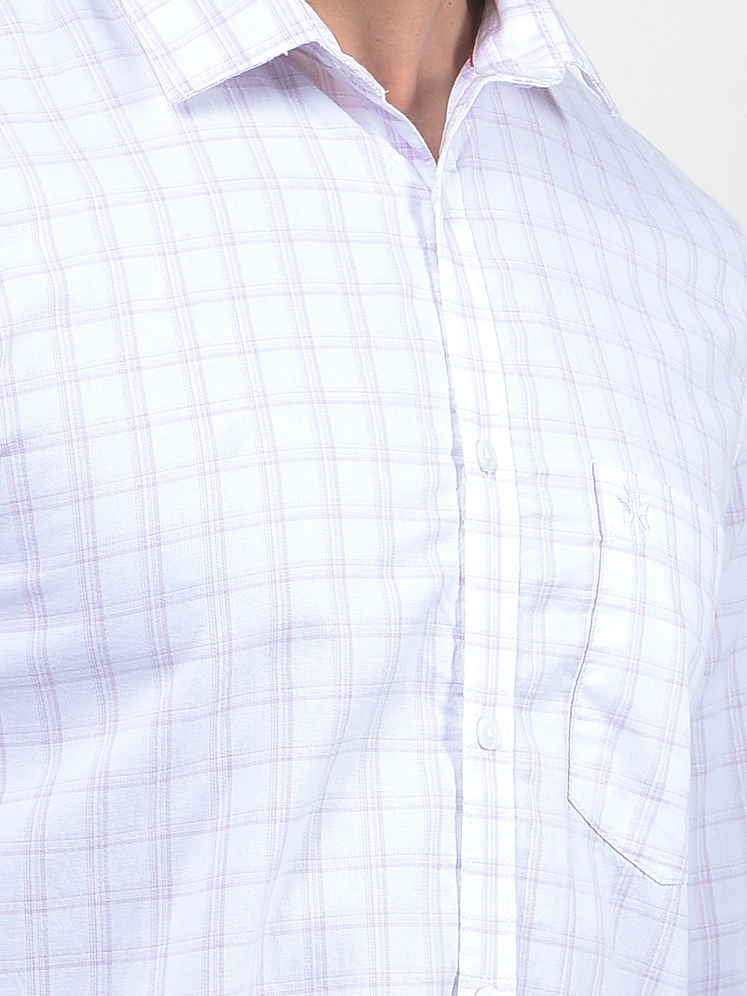 Pink Checked 100% Cotton Shirt