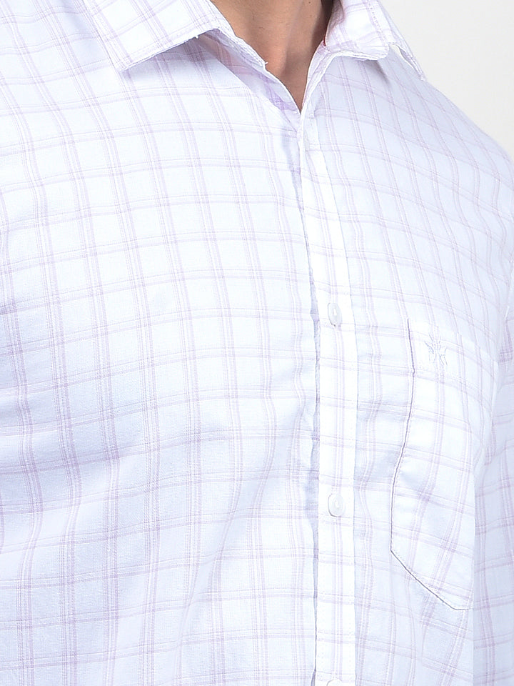 Pink Checked 100% Cotton Shirt