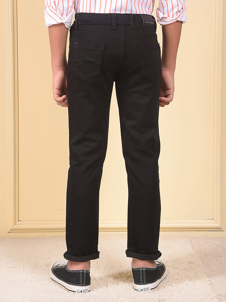 Dreamy Dark Wash Slim Fit Black Jeans